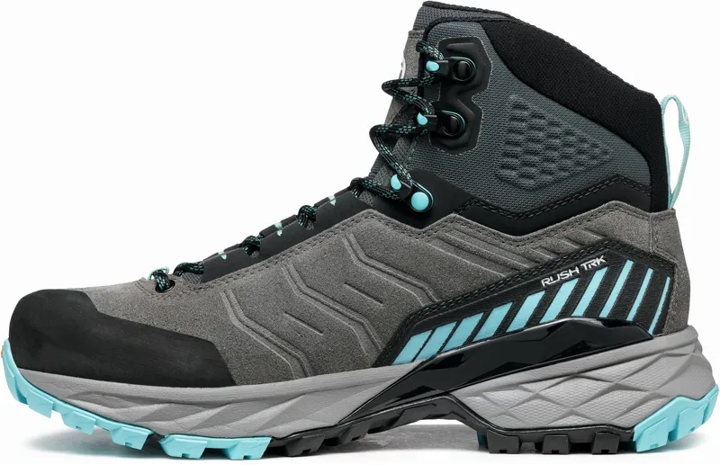 Scarpa Womens Rush TRK GTX Boots - Midgray-Aqua-2